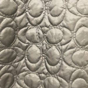 Coach quilted jacket with snap front